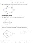 Properties of Kites Theorems