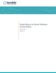 Using Nessus to Detect Wireless Access Points