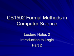Lecture Notes 2