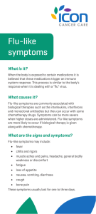 Flu-like symptoms - Icon Cancer Care