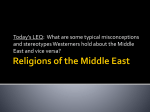 Religions of the Middle East 2013