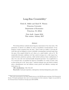 Long-Run Covariability
