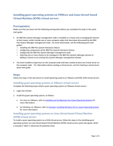 Installing guest operating systems on VMWare and Linux Kernel