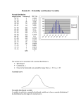 Module II – Probability and Random Variables