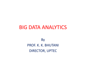 BIG DATA ANALYTICS