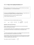 7.4, 7.5 - Shape of the Sampling Distribution of x