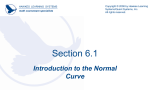 6.1 Introduction to the Normal Curve