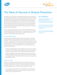 The Value of Vaccines in Disease Prevention