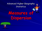 Measures of Dispersion