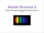 Electron Arrangement and Atomic Emission Spectra