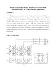 Modular Cascaded H-Bridge Multilevel PV Inverter with