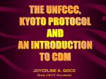 UNFCCC, Kyoto Protocol and CDM