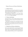 Poisson Process and Poisson Distribution