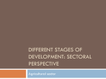 Different Stages of Development: Sectoral Perspective