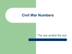 Civil War Numbers