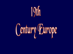 19th Century Europe PowerPoint