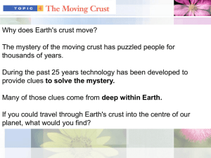 Why does Earth`s crust move? The mystery of the moving crust has