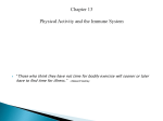 Chapter 13 Physical Activity and the Immune System
