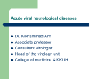 Acute viral neurological diseases