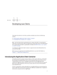 Developing Java Clients
