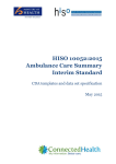 HISO 10052:2015 Ambulance Care Summary