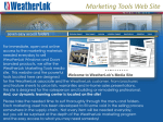 Marketing Tools Web Site - WeatherLok`s Media Site