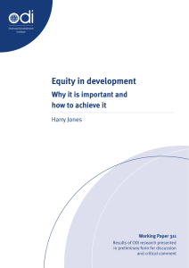 Equity in development: Why it is important and how to achieve it