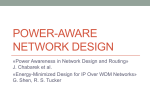 Power-Aware Network Design