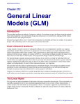 General Linear Models (GLM)