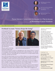 Pancreas Cancer Research Program 2 3 4