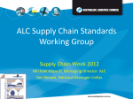 ALC Supply Chain Standards Working Group
