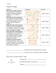 Congruent Triangles: