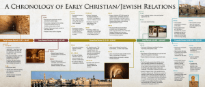 A Chronology of Early Christian/Jewish Relations