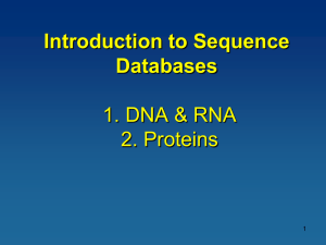 Introduction to Biological Data
