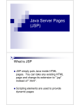 Java Server Pages (JSP)