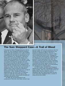 The Sam Sheppard Case—A Trail of Blood