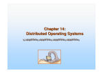 Chapter 14: Distributed Operating Systems