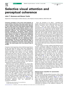 Selective visual attention and perceptual coherence