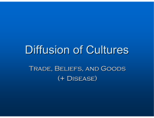 Diffusion of Cultures