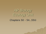 AP Biology Ecology Unit - Gull Lake Community Schools