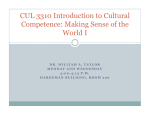 CUL 3310 Introduction to Cultural Competence