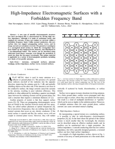 High-impedance electromagnetic surfaces with a forbidden