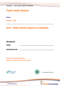 Public Health Module Unit: Public Health