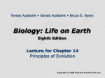 Principles of Evol textbook ppt chapt 14