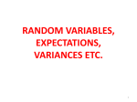 JOINT AND CONDITIONAL DISTRIBUTIONS