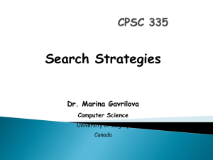 CPSC 335 - University of Calgary