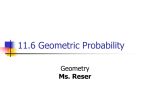 11.6 Geometric Probability