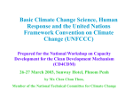 Basic Climate Change Science, Human Response and