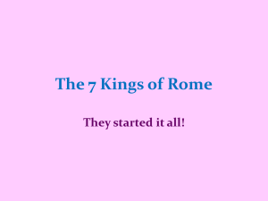 The 7 Kings of Rome