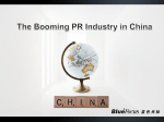The booming PR Industry in China